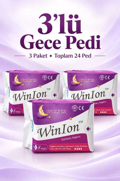 Winion 3 Adet Gece Pedi Negatif İyonlu Anyon Kartuşlu