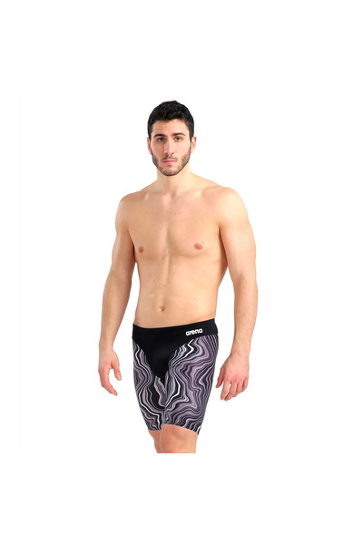 Genel Markalar Swim Jammer Marbled Erkek Siyah Yüzücü Mayosu 005785550