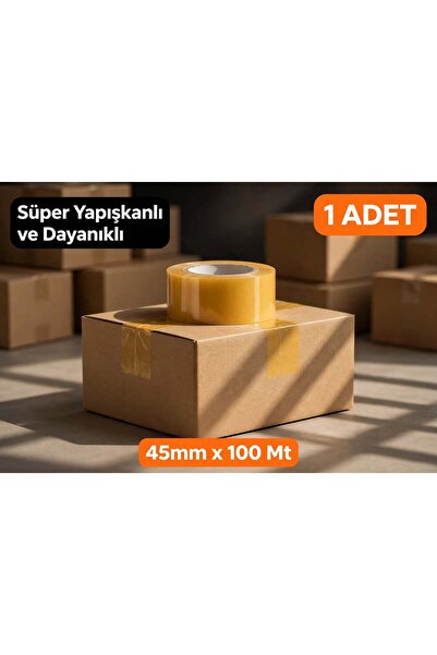 Genel Markalar 1 ADET, Süper Yapışkanlı ve Dayanıklı, 45mm x 100 Mt.