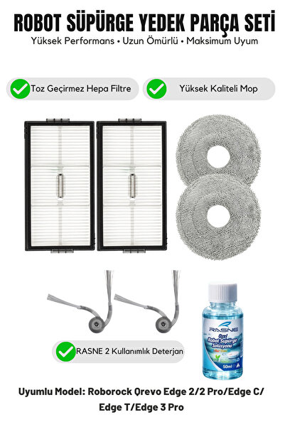 Asgard Grup Съвместими с Roborock Qrevo Edge 2/2 Pro/Edge C/Edge T/Edge 3 Pro...