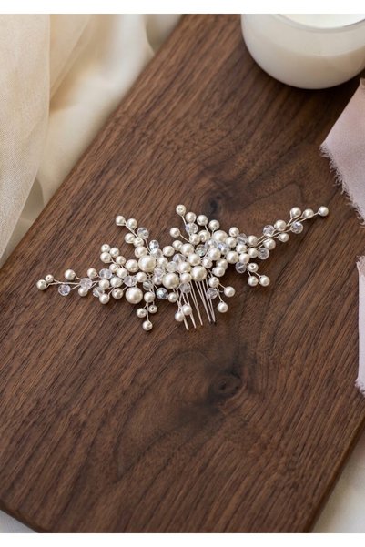 ASİMEL TASARIM Bridal Tiara Hair Accessory Wedding Henna Wedding Promise Engagement Graduation