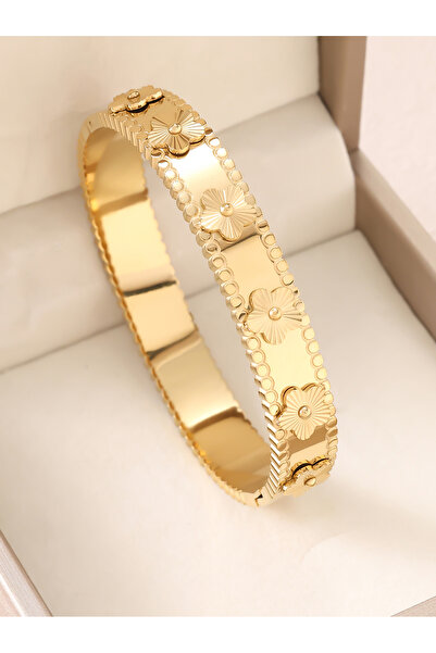 Choice A 18K Gold-Plated Stainless Steel Non Fading Gold Bracelet - Durable a...
