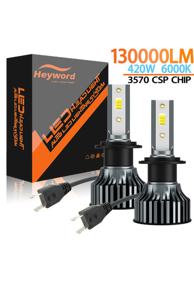 Choice17 5000LM H7 Upgraded version Heyword 2Pcs LED H4 H7 Car Headlight H1 L...