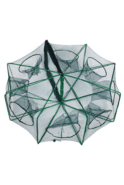 Choice 8 HOLES 65CM 6/8/10 Holes Mesh Portable Fishing Net Cage Folding Crayf...
