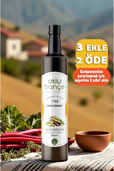 Otlu Bahçe Işkın Sirkesi, Işgın Sirkesi 500ml - Doğal Fermantasyon, Katkısız,...