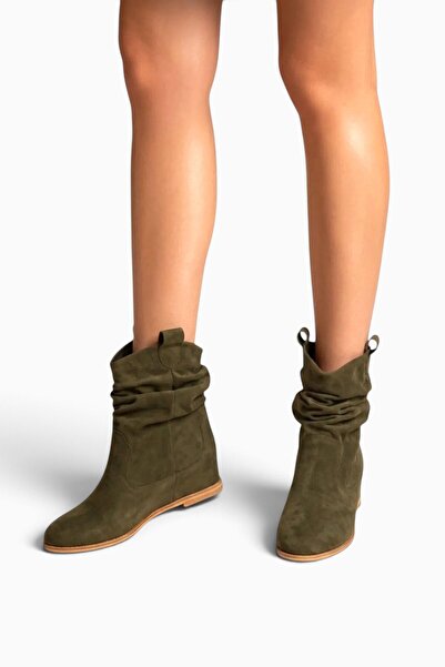 Fox Shoes Χακί Γυναικείες Μπότες C735041202