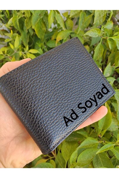 YNS LEATHER Kişiye Özel Isim Yazılı Hakiki Deri Kartlık Cüzdan