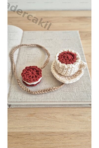 Genel Markalar Türk Kahvesi ve Bisküvili El Emeği Tasarım Amigurumi Hediyelik...