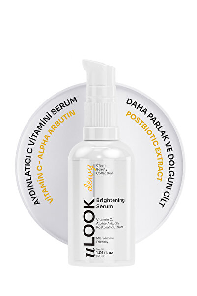 C Vitamini Aydınlatıcı Serum | Alpha Arbutin ve Postbiyotik İçeren Parlaklık Bakımı | 30 ml