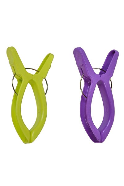 OEM Carlige Mov Verde Lime Prindere Prosop de Sezlong 16cm - 2buc