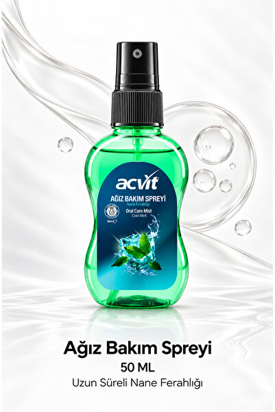 Ağız Kokusu Önleyici Ağız Bakım Spreyi - Uzun Süreli Nane Ferahlığı – 50 ML