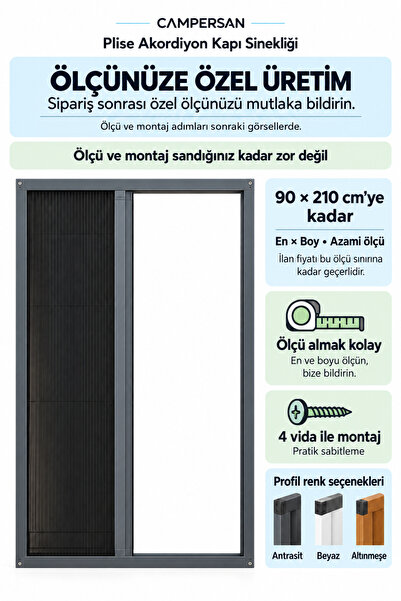 CAMPERSAN Plise Kapı Sineklik 90*210