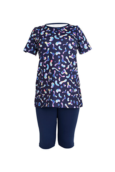 SEBOTEKS Girl's Swimsuit with Short Sleeve Tights 35108