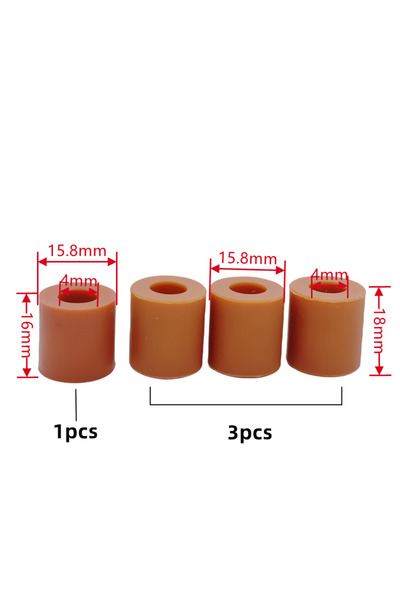 Choice 3cs 18mm 1pcs 16mm 4pcs 3D Printer Silicone Solid Spacer High Temperat...