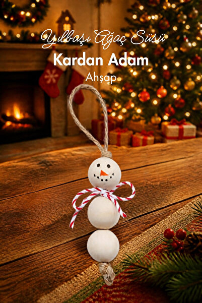 Bimotif Kardan adam 8cm yılbaşı süsü 8 adet