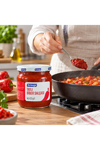 Kırkağa Biber Salçası 425 g - Güneşte Kurutulmuş Geleneksel Tat