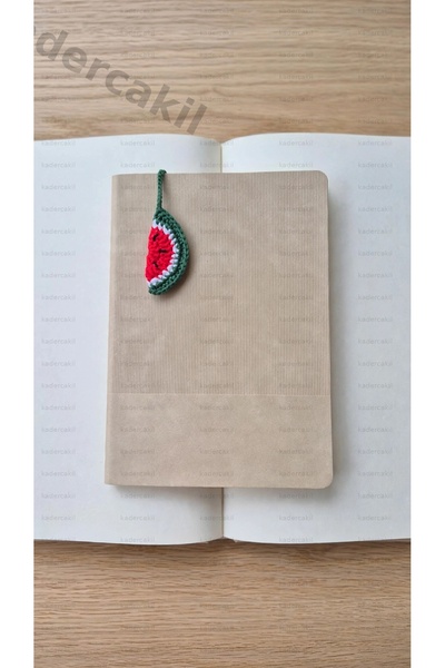 Generic Brand Watermelon Handmade Bookmark, Knitted Gift Bookmark Kadercakil