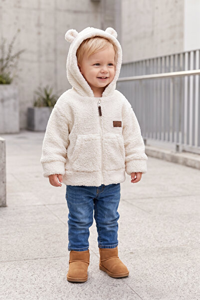 Babymod Welsoft Combed Cotton Lined Hooded Baby Boy Coat
