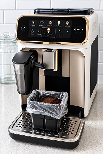 Philips Espresso Kahve Makineleri ile Uyumlu Kahve Makinesi Posa Haznesi Poşeti ( 50 Adet )