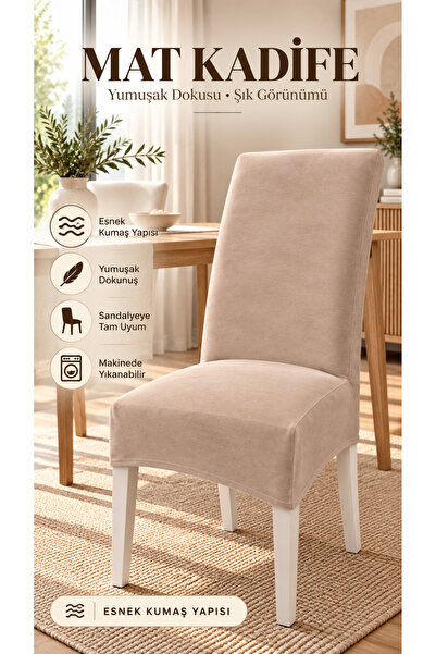 Loselya Vizyon Matte Velvet Ultra Soft Εύκαμπτο Κάλυμμα Καρέκλας - Συμβατό με...