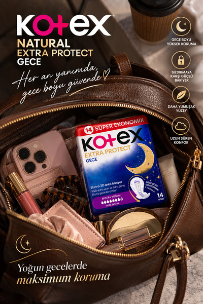 Kotex Extra Protect Gece Hijyenik Ped 14'lü