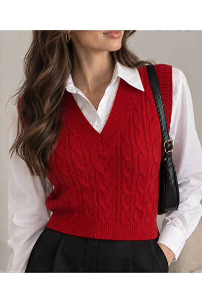 youknitwear you Cameron 100% Cotton V-Neck Women's Sweater