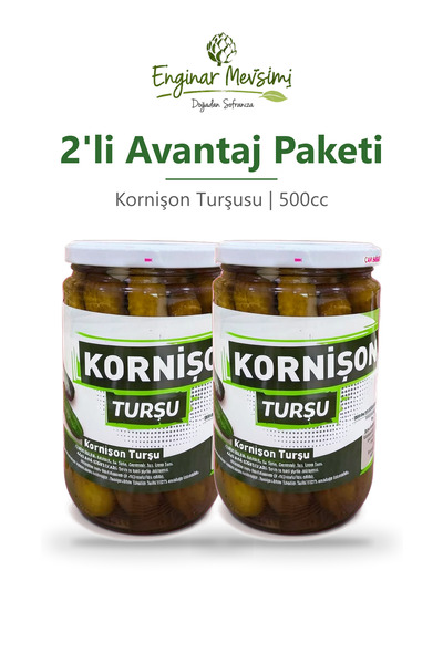 Kornişon Turşusu | 500cc | 2'li Avantaj Paketi