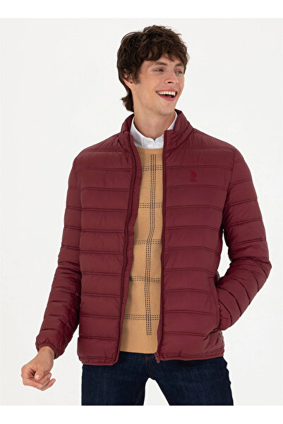 U.S. Polo Assn. BASE. Polo Assn. Claret Red Men's Coat BONY23K