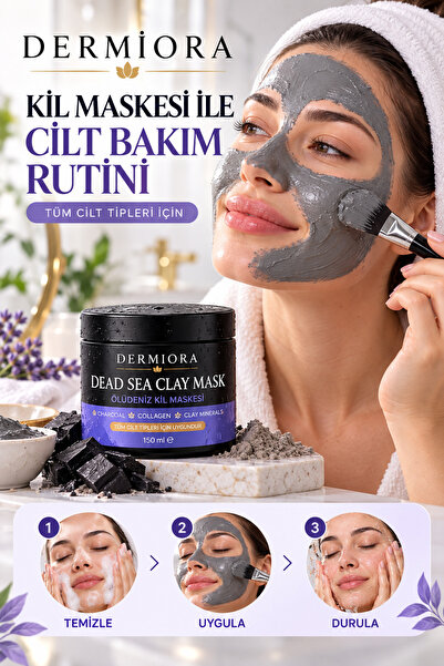 Dermiora Ölüdeniz Kil Maskesi Kolajen Siyah Nokta ve Gözenek Karşıtı ve Sıkıl...