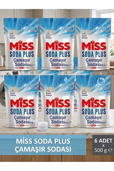 Miss Soda Plus Çamaşır Sodası(Beyaz Sabunlu)