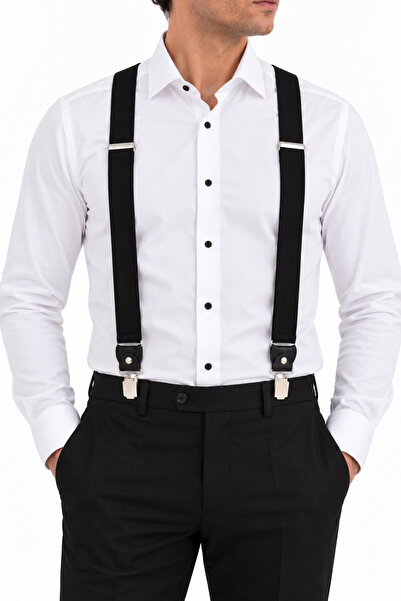 ELROZO Men's trouser hanger with 4 clips, adjustable x-style