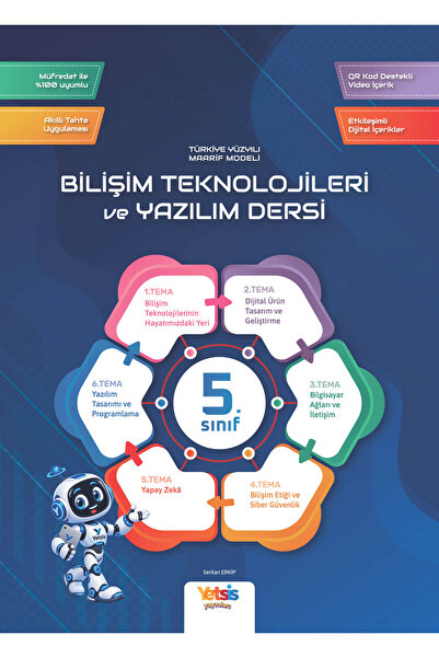 Yetsis Yayınları Yetsis Akıllı Defter 5. Sınıf Bilişim Teknolojileri Ve Yazıl...