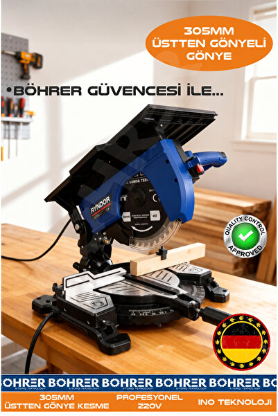 BÖHRER 305MM 220V 1800W 4500RPM ÜSTTEN GÖNYELİ AHŞAP PARKE TAHTA LAMİNE KESME...
