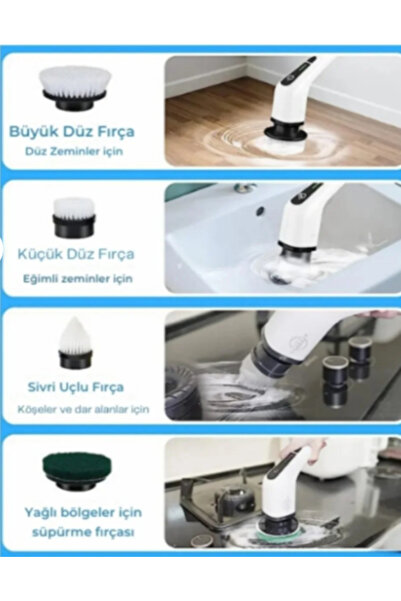 çt çeçem ticaret 8 'i 1 arada elektrikli şarjlı temizlik seti Mutfak, Banyo Cam Yüzey Pencere Temizleme Silecek yüzey ve cam silme aparatı