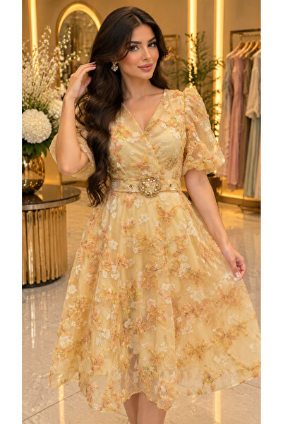 Habiba فستان مورد ميد أنيق