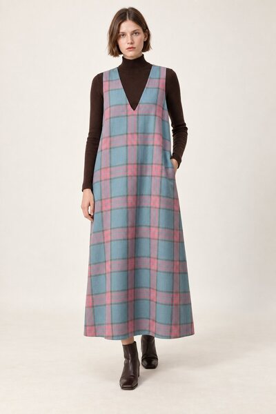 Touché Privé Plaid V-Neck Jacket