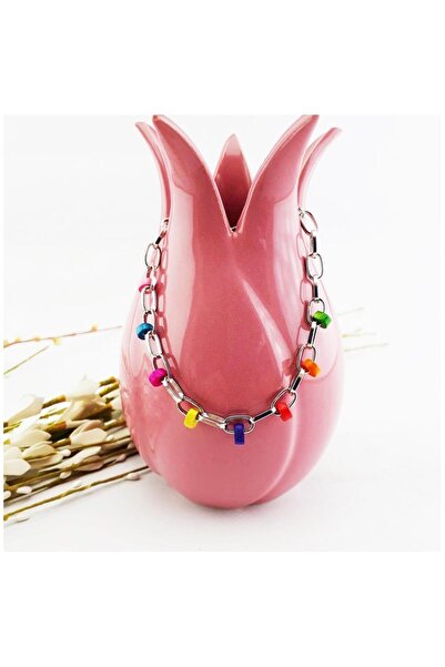 Bijustore Mixed Color Women's Wooden Bamboo Bead Anklet