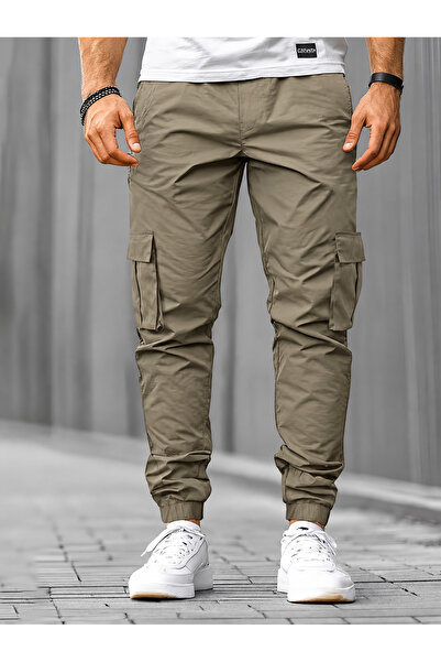 Wise&Go Store Kargo Pantolon Pamuklu Likralı Bel Paça Lastikli Cargo Pants