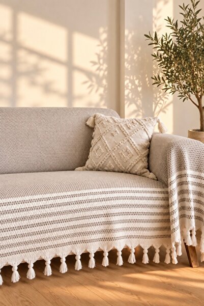 Miracolo Home 180*220 Cm. Organic 3-Seat Sofa Sofa Bed Cover Cotton Large Siz...