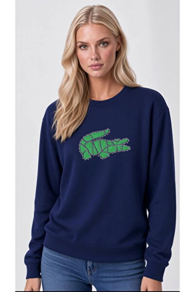 SEFMARE Premium Modal Dokulu, Taşlı Sweatshirt