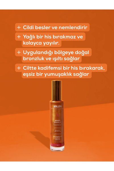 Krijen Moisturizing & Shimmering Dry Hair and Body Oil 50 ml - Moisturizer & Shimmer Dry Oil 50 ml