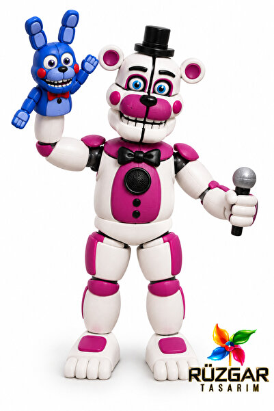 Rüzgar Tasarım Fnaf Five Nights at Freddy's Yeni Dummy T13 Bonbon ve Funtime ...