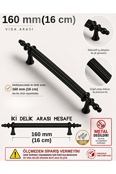 BEOHOME Lüx Dolap Çekmece Kulpu Kumru Kulp 1 Adet 160mm Mobilya Kulpları.