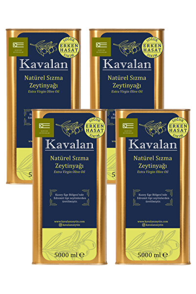 Kavalan 4x5 Lt Kuzey Ege Erken Hasat Soğuk Sıkım Nat. Sızma Zeytinyağı