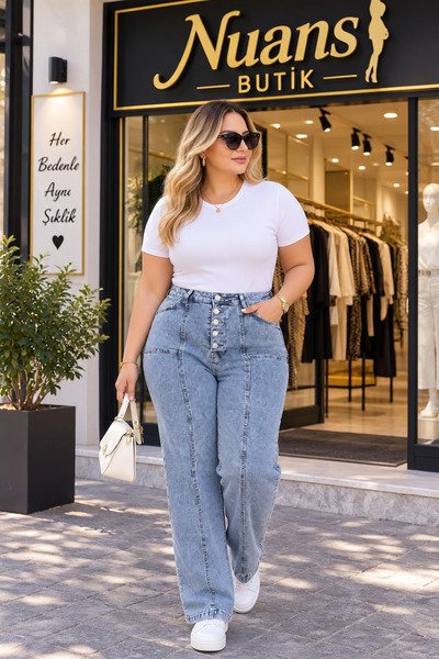 Nüans Büyük Beden Jeans