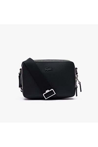Lacoste Unisex Deri Siyah Postacı Çantası