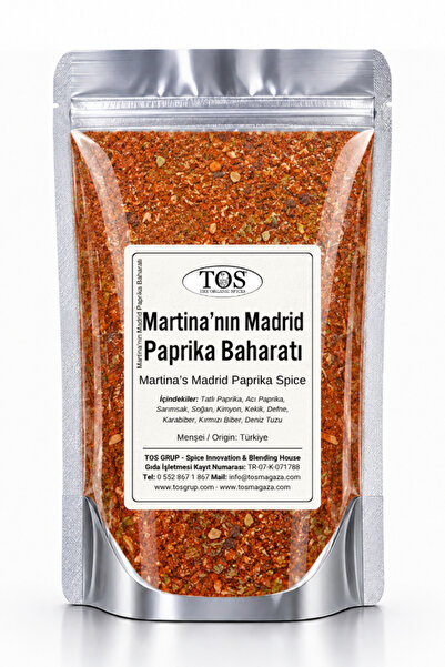 TOS The Organic Spices Martina'nın Madrid Paprika Baharatı 100 gr Martina's M...