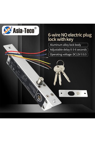 Choice 12VDC Electric Lock Alloy Magnetic Deadbolt Time Delay Fail Secure Mor...