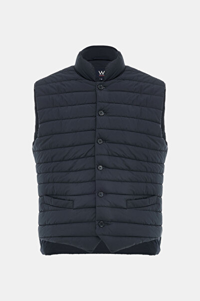 W Collection LACİVERT DÜĞMELİ YELEK