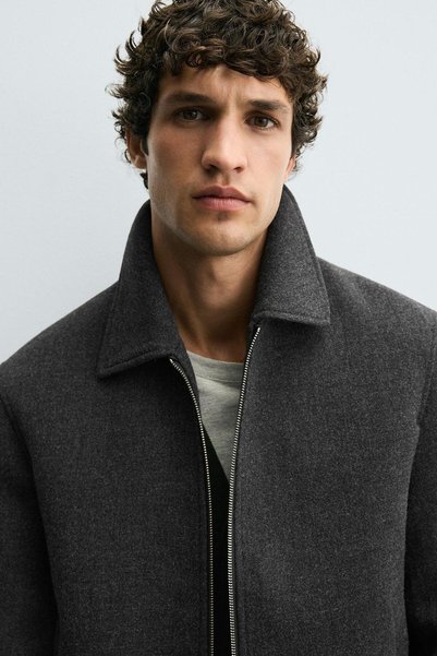 KOCCI New season cold-proof comfortable cut trendy winter men's cashmere jacket coat